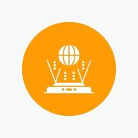 Internet Globe Router Connect vector