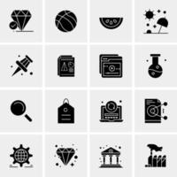 16 Universal Business Icons Vector Creative Icon Illustration to use in web and Mobile Related project