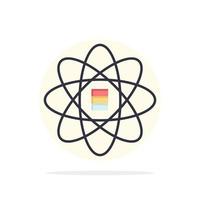 Data Science Data Science Dollar Abstract Circle Background Flat color Icon vector