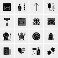 16 Universal Business Icons Vector Creative Icon Illustration to use in web and Mobile Related project