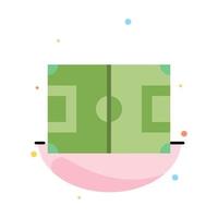 plantilla de icono de color plano abstracto de fútbol de campo de juego de fútbol de campo vector