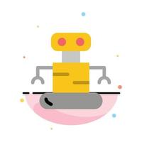 Exoskeleton Robot Space Abstract Flat Color Icon Template vector