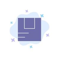 Box Good Logistic Transportation Blue Icon on Abstract Cloud Background vector