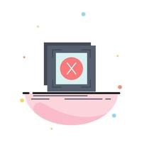 error application message problem server Flat Color Icon Vector