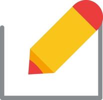 Pencil Write Text School  Flat Color Icon Vector icon banner Template