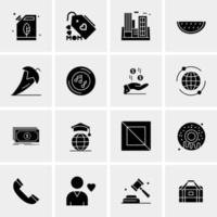 16 Universal Business Icons Vector Creative Icon Illustration to use in web and Mobile Related project