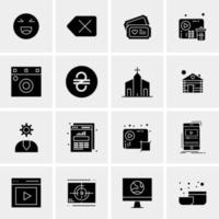 16 Universal Business Icons Vector Creative Icon Illustration to use in web and Mobile Related project