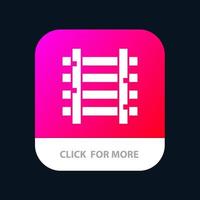 Railways Station Train Transportation Mobile App Button Android and IOS Glyph Version vector