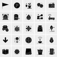 25 iconos de negocios universales vector ilustración de icono creativo para usar en proyectos relacionados con la web y dispositivos móviles