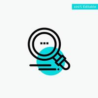 Search Find Motivation turquoise highlight circle point Vector icon