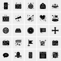 25 iconos de negocios universales vector ilustración de icono creativo para usar en proyectos relacionados con la web y dispositivos móviles