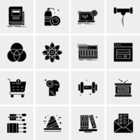 16 Universal Business Icons Vector Creative Icon Illustration to use in web and Mobile Related project