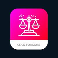 Choice Conclusion Court Judgment Law Mobile App Button Android and IOS Line Version vector