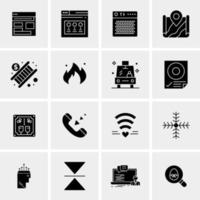 16 Universal Business Icons Vector Creative Icon Illustration to use in web and Mobile Related project