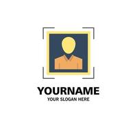 User User ID Id Profile Image Business Logo Template Flat Color vector