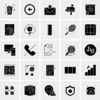 25 iconos de negocios universales vector ilustración de icono creativo para usar en proyectos relacionados con la web y dispositivos móviles