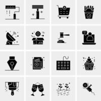 16 Universal Business Icons Vector Creative Icon Illustration to use in web and Mobile Related project