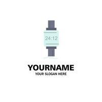 smart watch smartwatch watch apple android Flat Color Icon Vector