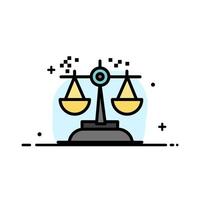 Choice Conclusion Court Judgment Law  Business Flat Line Filled Icon Vector Banner Template