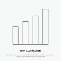 Analytic Interface Signal User Line Icon Vector