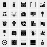 25 iconos de negocios universales vector ilustración de icono creativo para usar en proyectos relacionados con la web y dispositivos móviles