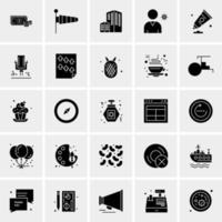 25 iconos de negocios universales vector ilustración de icono creativo para usar en proyectos relacionados con la web y dispositivos móviles