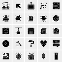 25 iconos de negocios universales vector ilustración de icono creativo para usar en proyectos relacionados con la web y dispositivos móviles