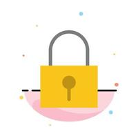 Lock Password Password Lock Secure Password Abstract Flat Color Icon Template vector