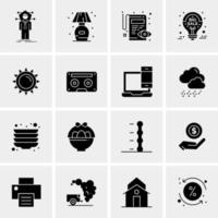 16 Universal Business Icons Vector Creative Icon Illustration to use in web and Mobile Related project