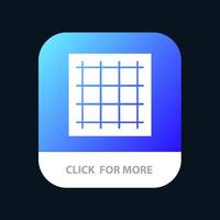 Grid Graph Drawing area software Mobile App Button Android and IOS Glyph Version vector