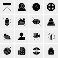 16 Universal Business Icons Vector Creative Icon Illustration to use in web and Mobile Related project