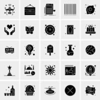 25 iconos de negocios universales vector ilustración de icono creativo para usar en proyectos relacionados con la web y dispositivos móviles