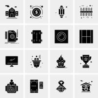 16 Universal Business Icons Vector Creative Icon Illustration to use in web and Mobile Related project