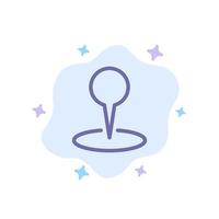 Location Map Marker Pin Blue Icon on Abstract Cloud Background vector