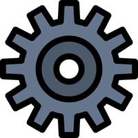 Gear Setting Wheel Cogs  Flat Color Icon Vector icon banner Template