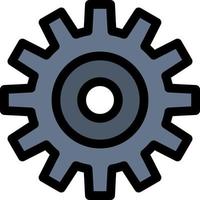 Gear Setting Wheel Cogs  Flat Color Icon Vector icon banner Template