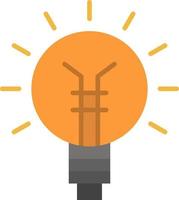 Light bulb Bulb Electrical Idea Lamp Light  Flat Color Icon Vector icon banner Template