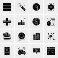 16 Universal Business Icons Vector Creative Icon Illustration to use in web and Mobile Related project