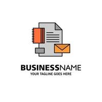 Branding Brand Business Company Identity Business Logo Template Flat Color vector