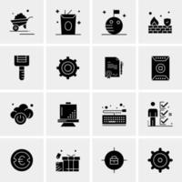 16 Universal Business Icons Vector Creative Icon Illustration to use in web and Mobile Related project