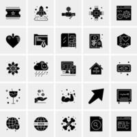 25 iconos de negocios universales vector ilustración de icono creativo para usar en proyectos relacionados con la web y dispositivos móviles