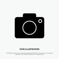 Twitter Image Picture Camera solid Glyph Icon vector