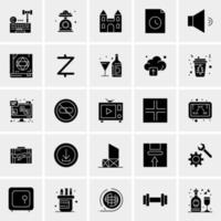 25 iconos de negocios universales vector ilustración de icono creativo para usar en proyectos relacionados con la web y dispositivos móviles