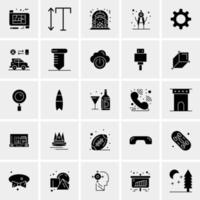 25 iconos de negocios universales vector ilustración de icono creativo para usar en proyectos relacionados con la web y dispositivos móviles