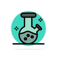 Demo flask Lab Potion Abstract Circle Background Flat color Icon vector