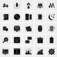 25 iconos de negocios universales vector ilustración de icono creativo para usar en proyectos relacionados con la web y dispositivos móviles