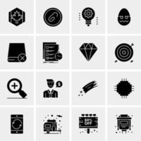 16 Universal Business Icons Vector Creative Icon Illustration to use in web and Mobile Related project