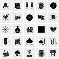 25 iconos de negocios universales vector ilustración de icono creativo para usar en proyectos relacionados con la web y dispositivos móviles