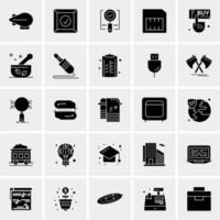 25 iconos de negocios universales vector ilustración de icono creativo para usar en proyectos relacionados con la web y dispositivos móviles