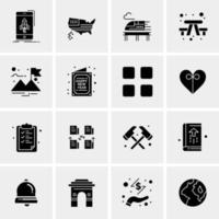 16 Universal Business Icons Vector Creative Icon Illustration to use in web and Mobile Related project